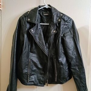 Black Leather Women's Jacket